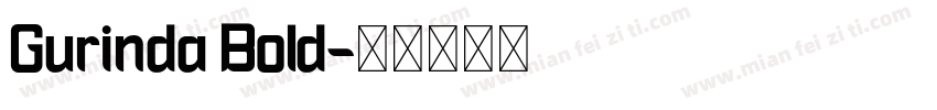 Gurinda Bold字体转换